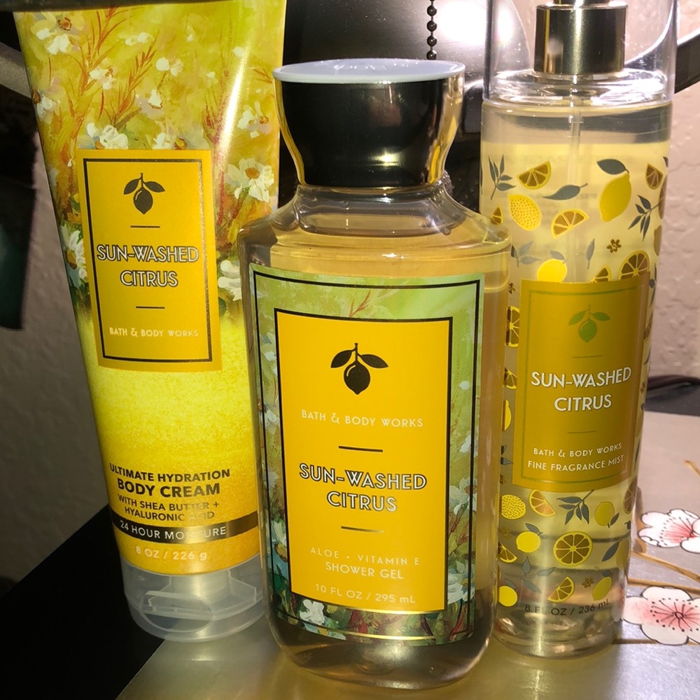 Bath and Bodyworks Sun-Washed Citrus 🍊 Gift Set Combo